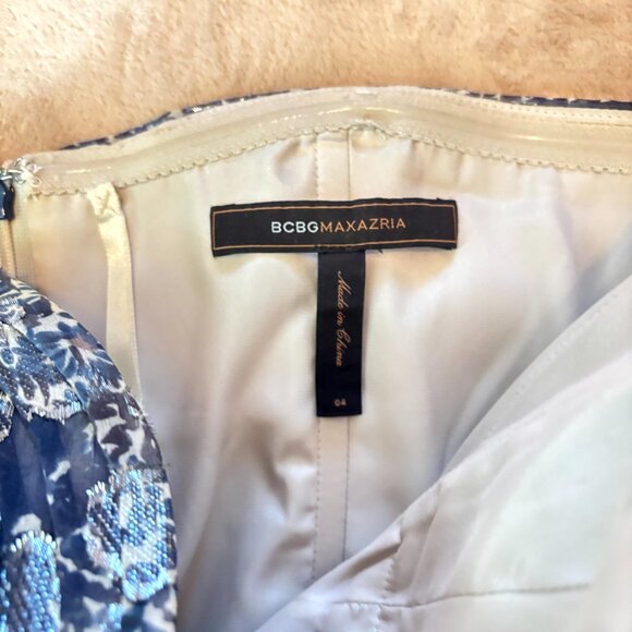 BCBGMAXAZRIA Strapless Chiffon Evening Gown – Size 4 - Picture 5 of 7